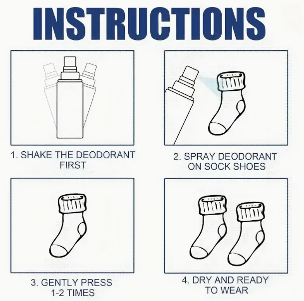 Sneaker Deodorant Spray – All-Day Freshness